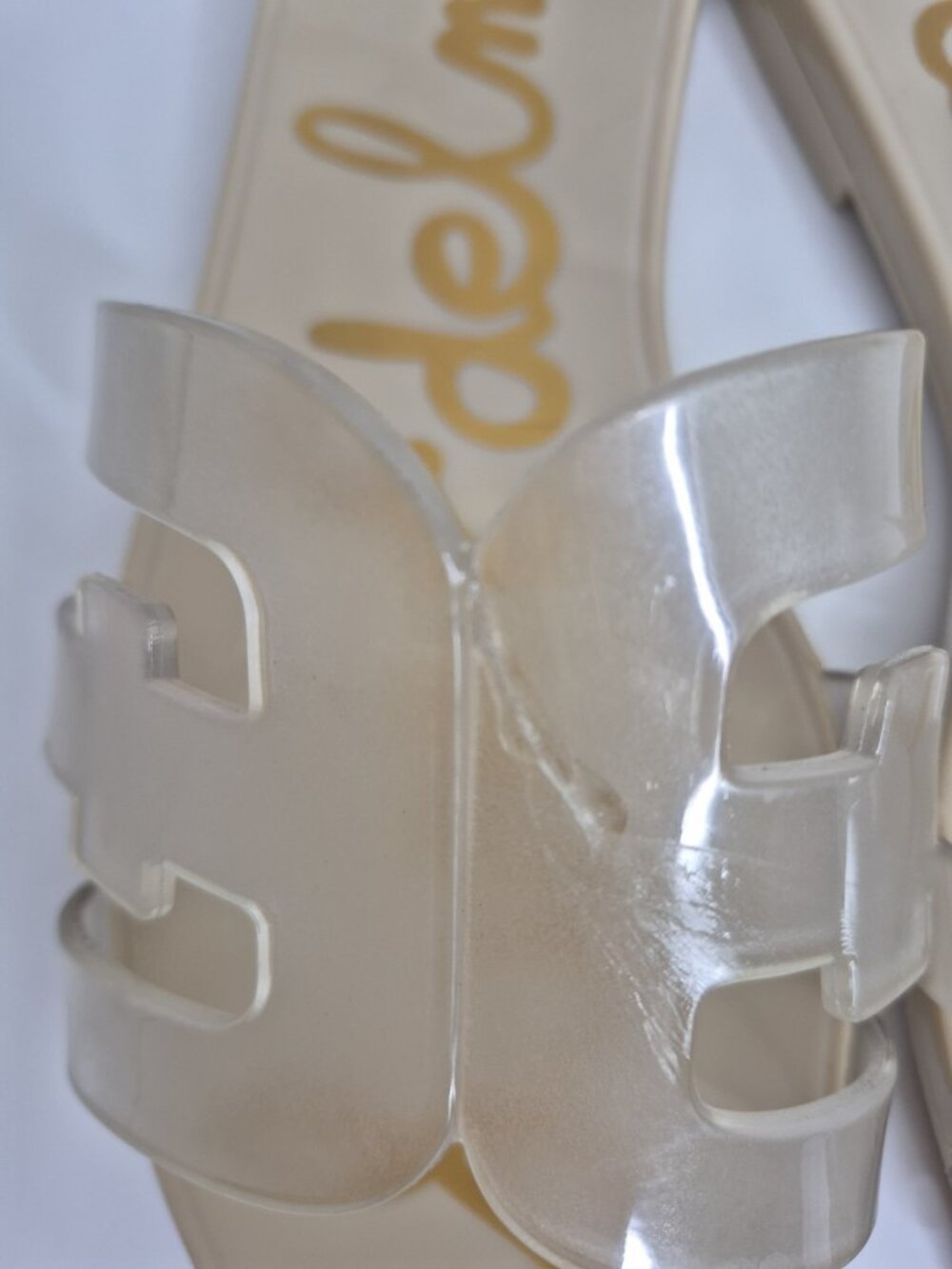 Sam Edelman Women's Bay Jelly Slide Sandals Pale Blue Women's Sz 7
